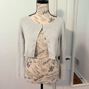 Brandy Melville women’s cropped grey Cardigan